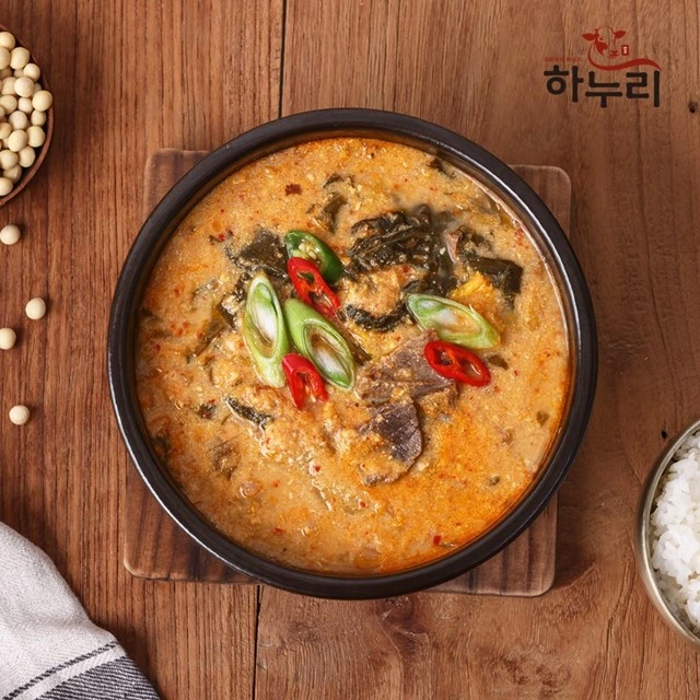 [하누리] 한우 콩비지찌개 600g(2인분) x 3팩 (업체별도 무료배송)