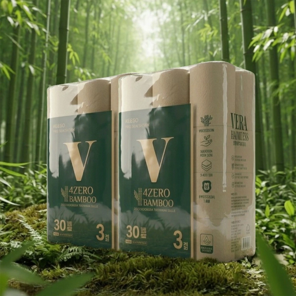 [혜택가 15,089원][VERA] 베라 4ZERO 무해력 뱀부 3겹엠보싱 30M 30롤 X1팩 대나무 화장지 휴지 (업체별도 ...